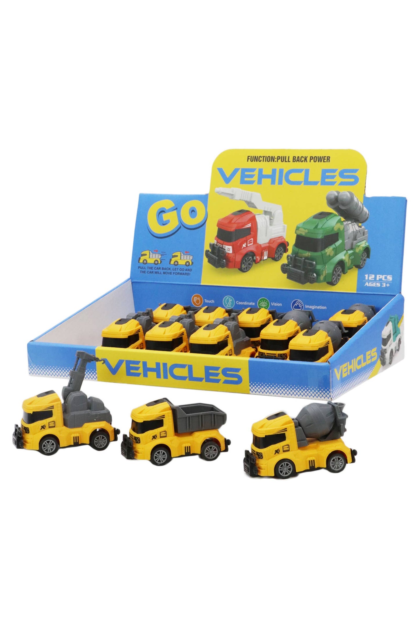 Construction Vehicles Pull Back Mini Wind-Up Toy