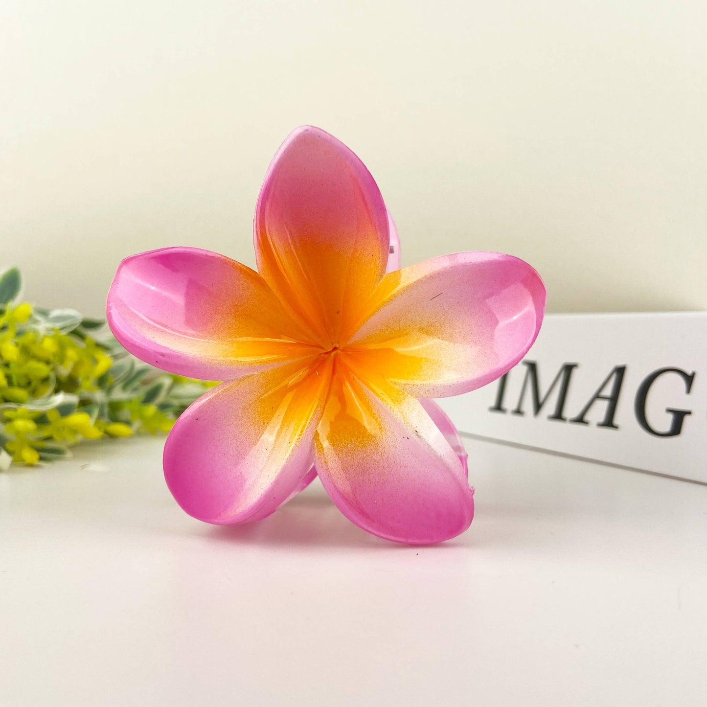 Colorful Plumeria Hair Clip - Choose Color