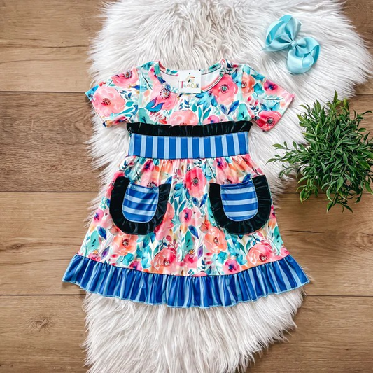 Blue Floral Dress