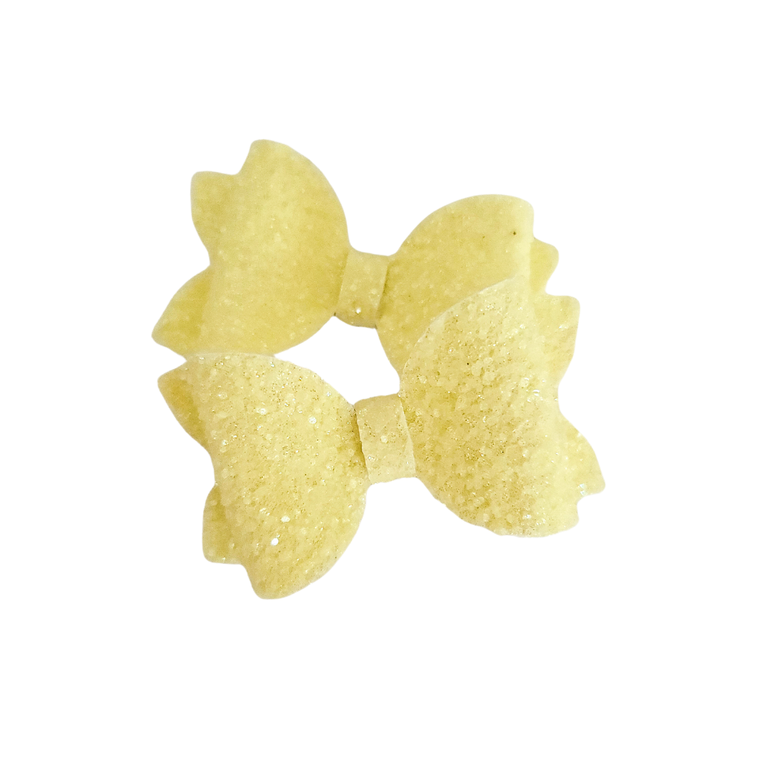 Mini Remi Piggie Set | Pigtail Bows | Yellow Fairy Dust