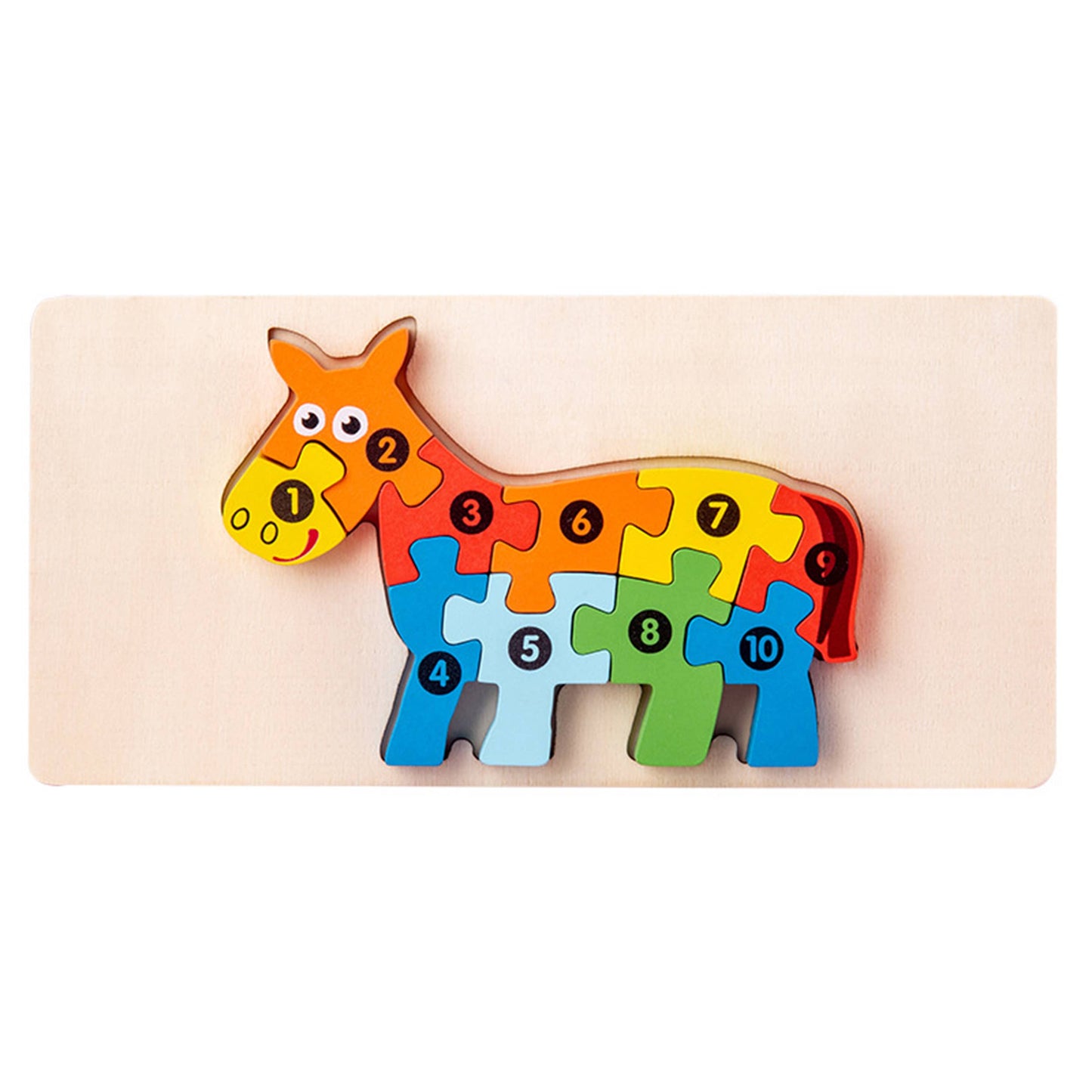 Animal Puzzles Kids Toy Wooden