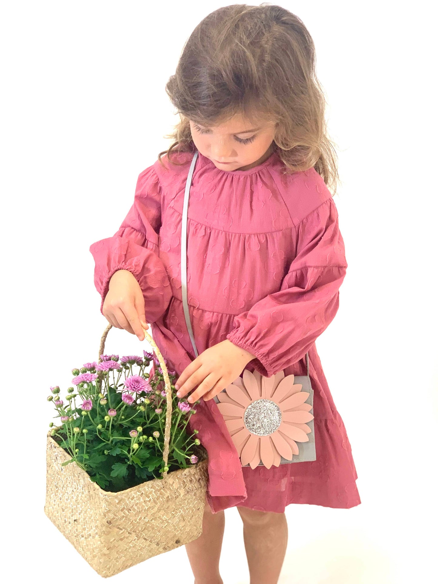 Flora Rose & Gray Shoulder Bag