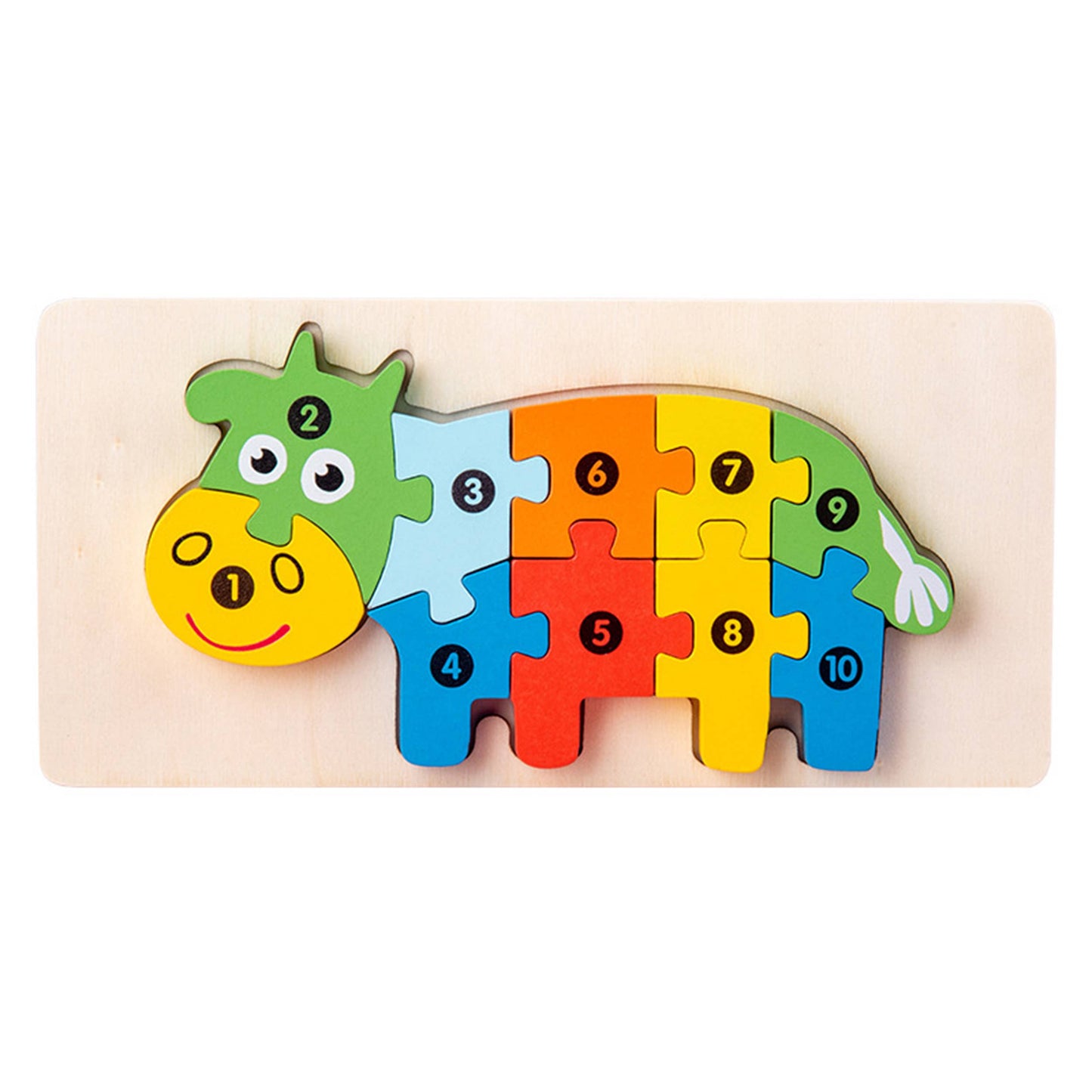 Animal Puzzles Kids Toy Wooden