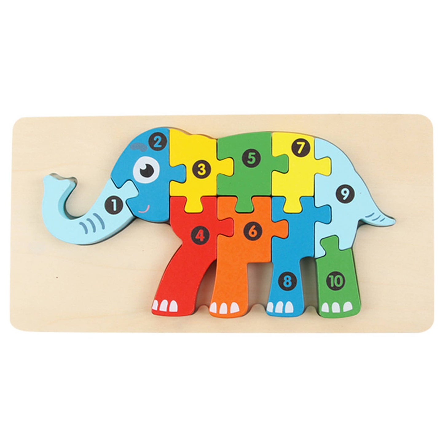 Animal Puzzles Kids Toy Wooden
