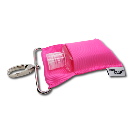 CLASSIC: Bubble Gum SaniClip Hand Sanitizer Holder