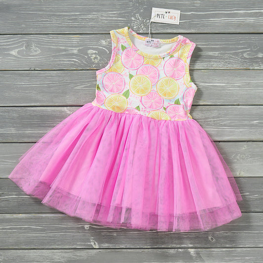 Lemon Burst Tulle Dress