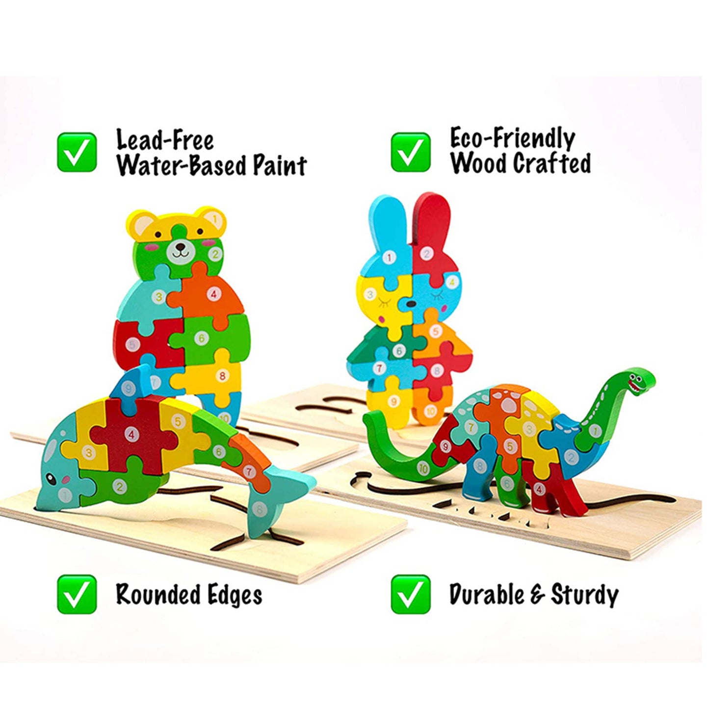 Montessori Educational Wooden Puzzle
