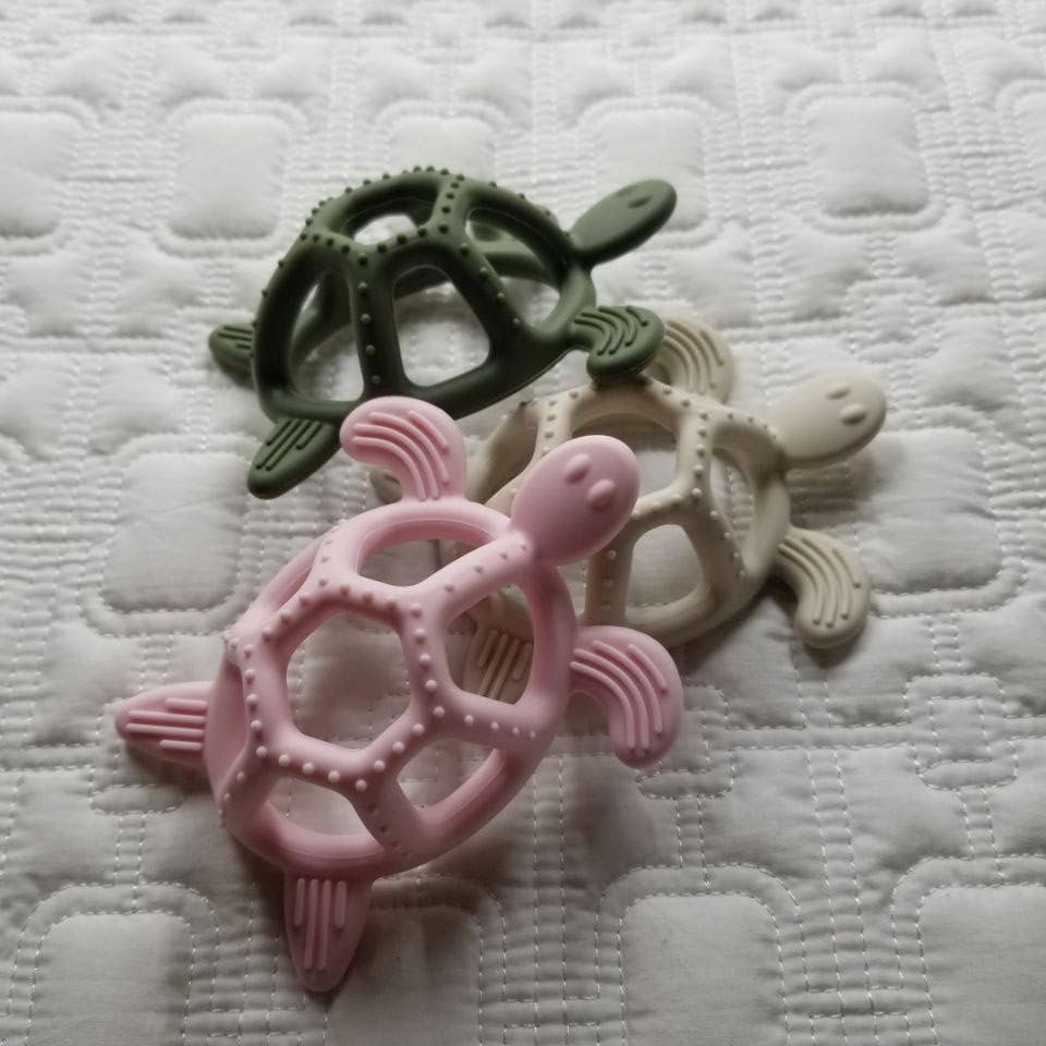 3D Silicone Turtle Teether