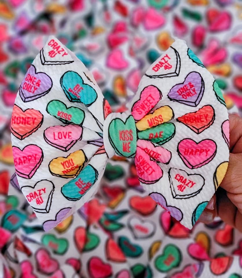 Conversation Hearts Savannah Bow