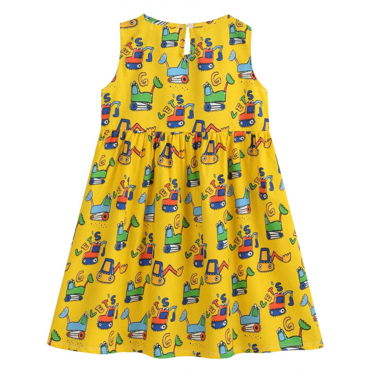 Tutu and Lulu - Mustard Construction Sleeveless Dress