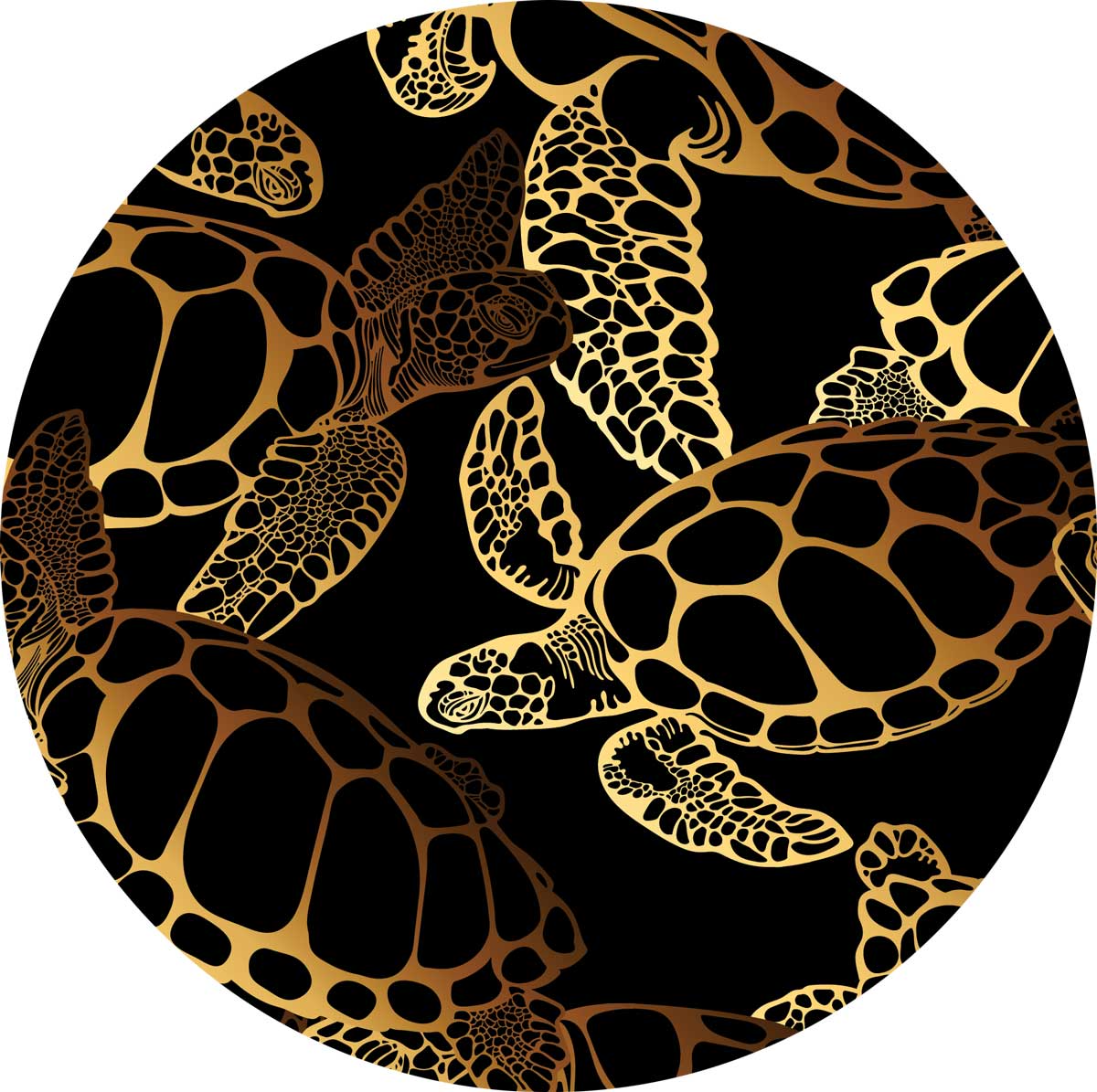 Golden Turtle Quilted Blanket