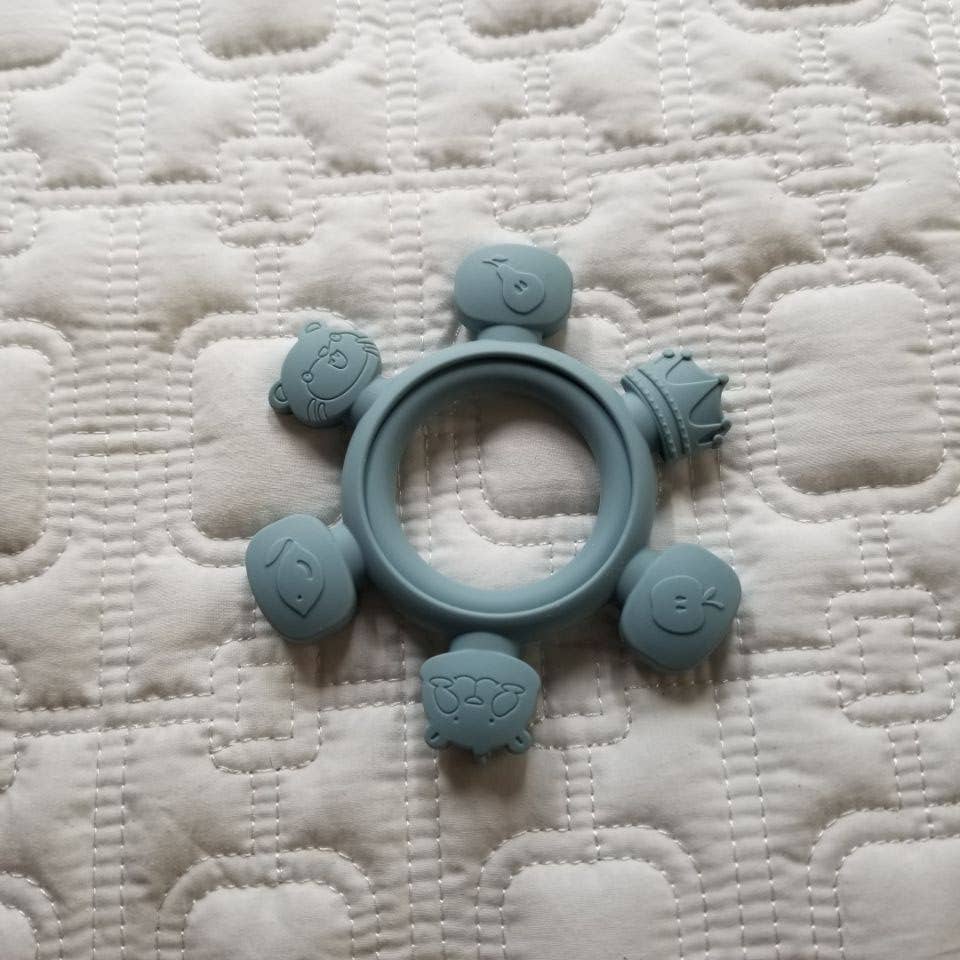 Cute Silicone Baby Teething Ring
