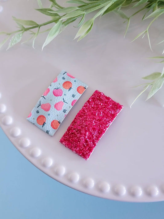 Falling for Fruit 2" Rectangle Snap Clip Pair