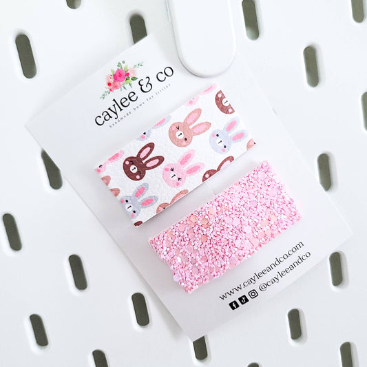 Cute Bunnies Set Snap Clips