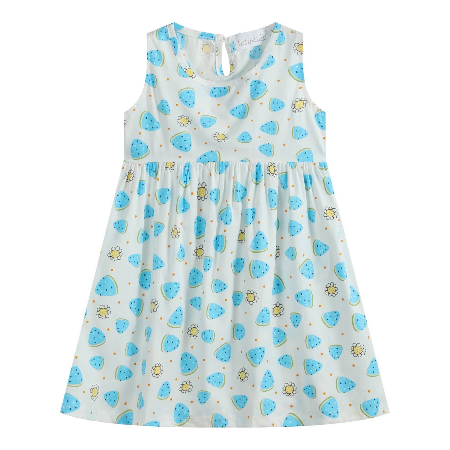 Blue Watermelon Sleeveless Dress