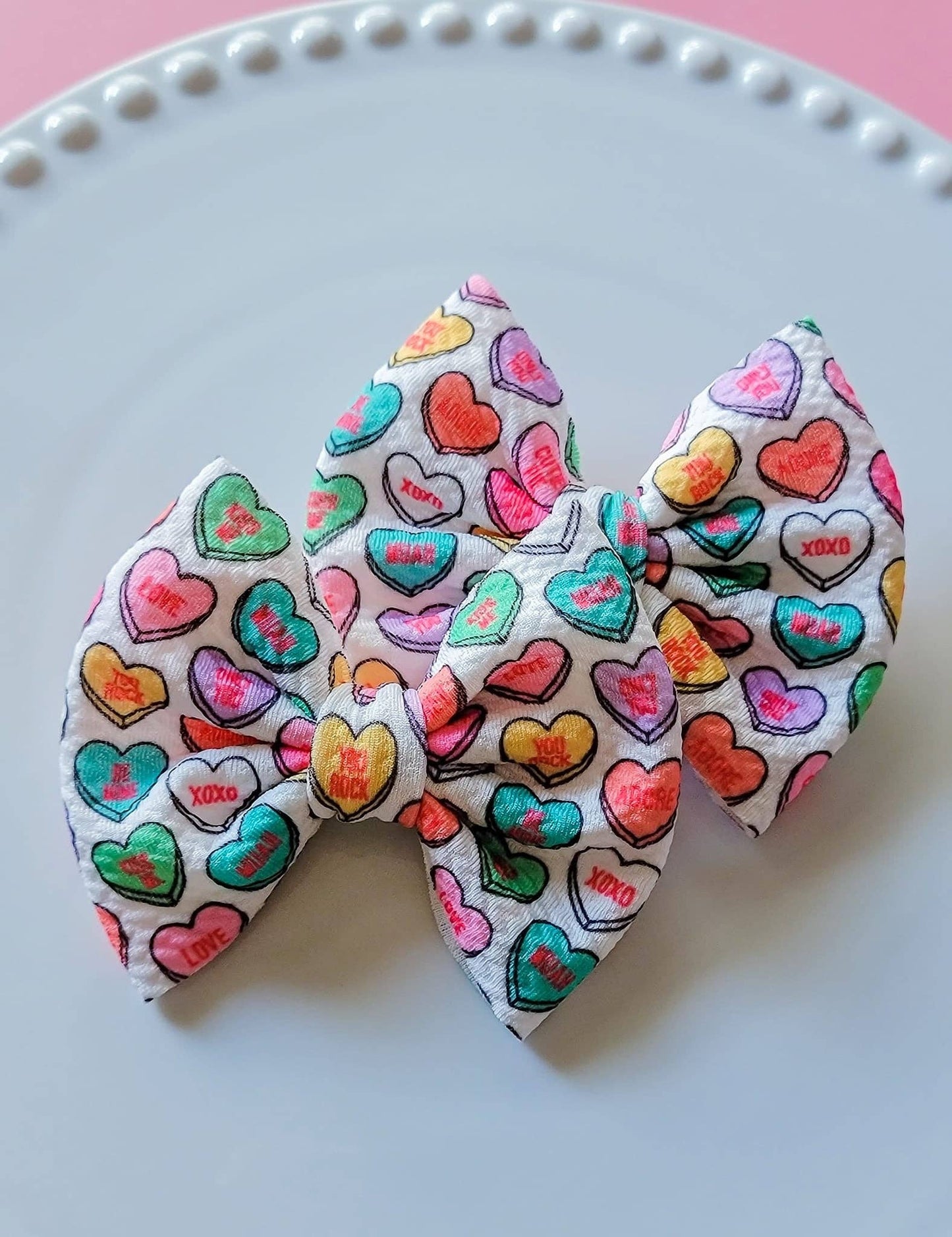 Candy Hearts Savannah Bow Piggies Set