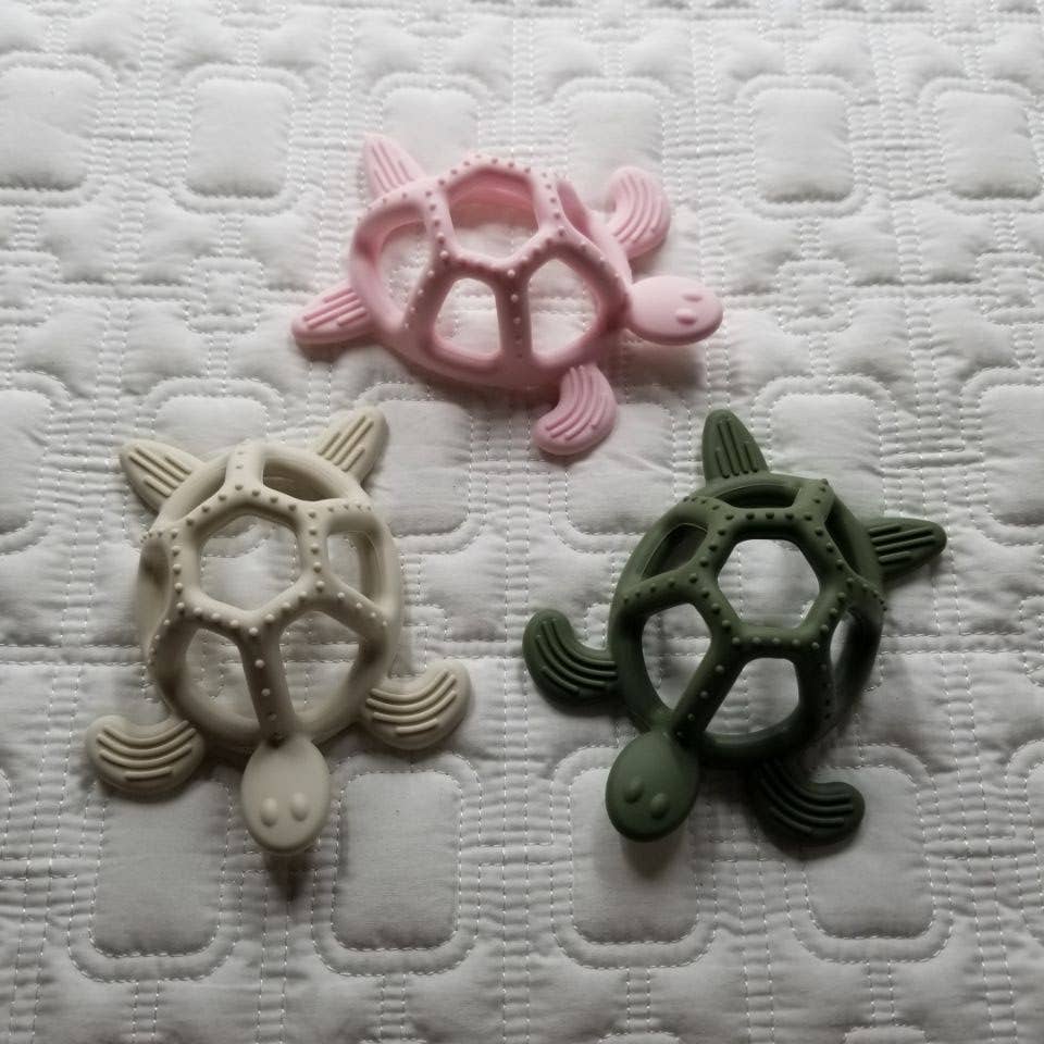 3D Silicone Turtle Teether