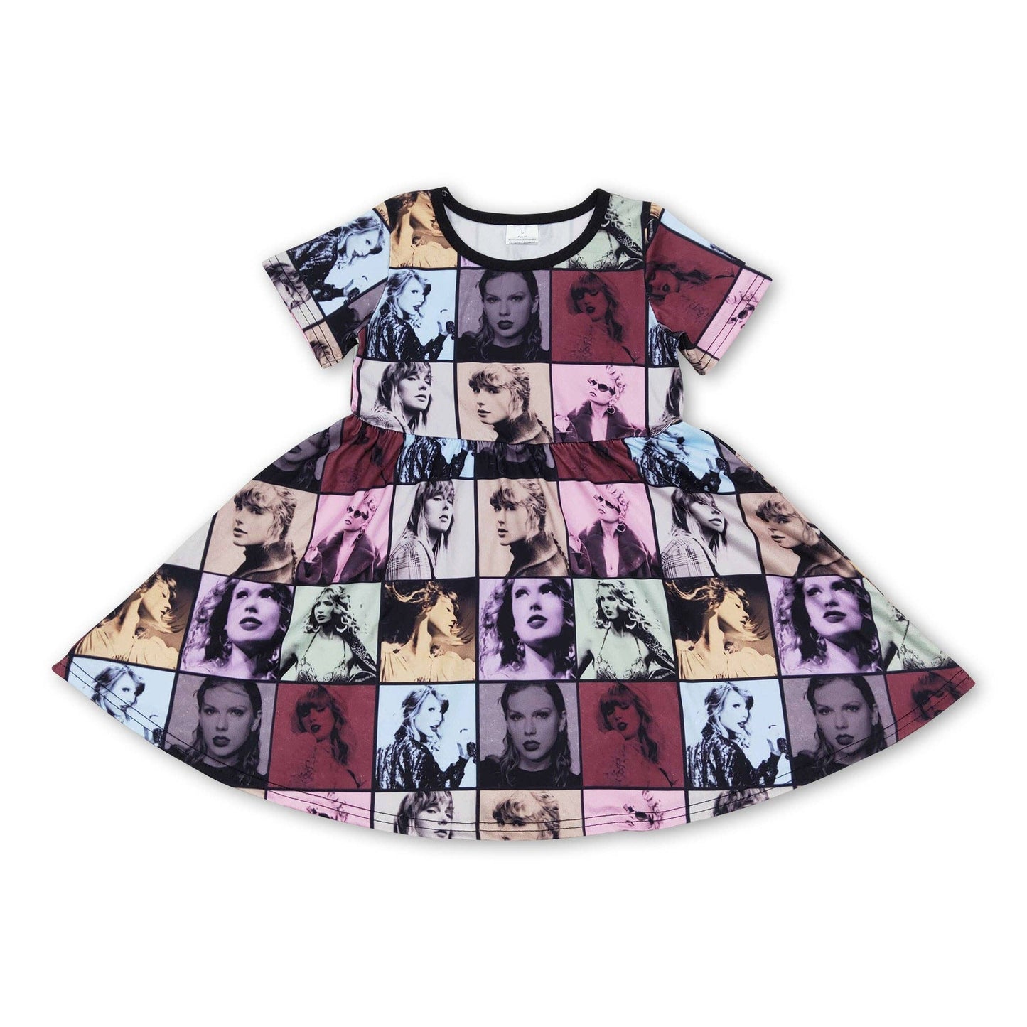 Plaid Singer Short Sleeve Dress