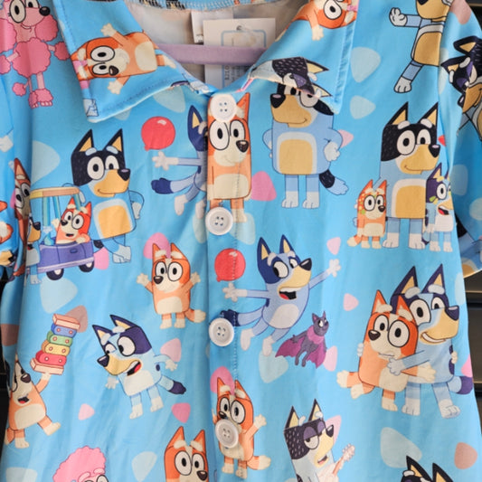 Favorite Blue Dog Button Down