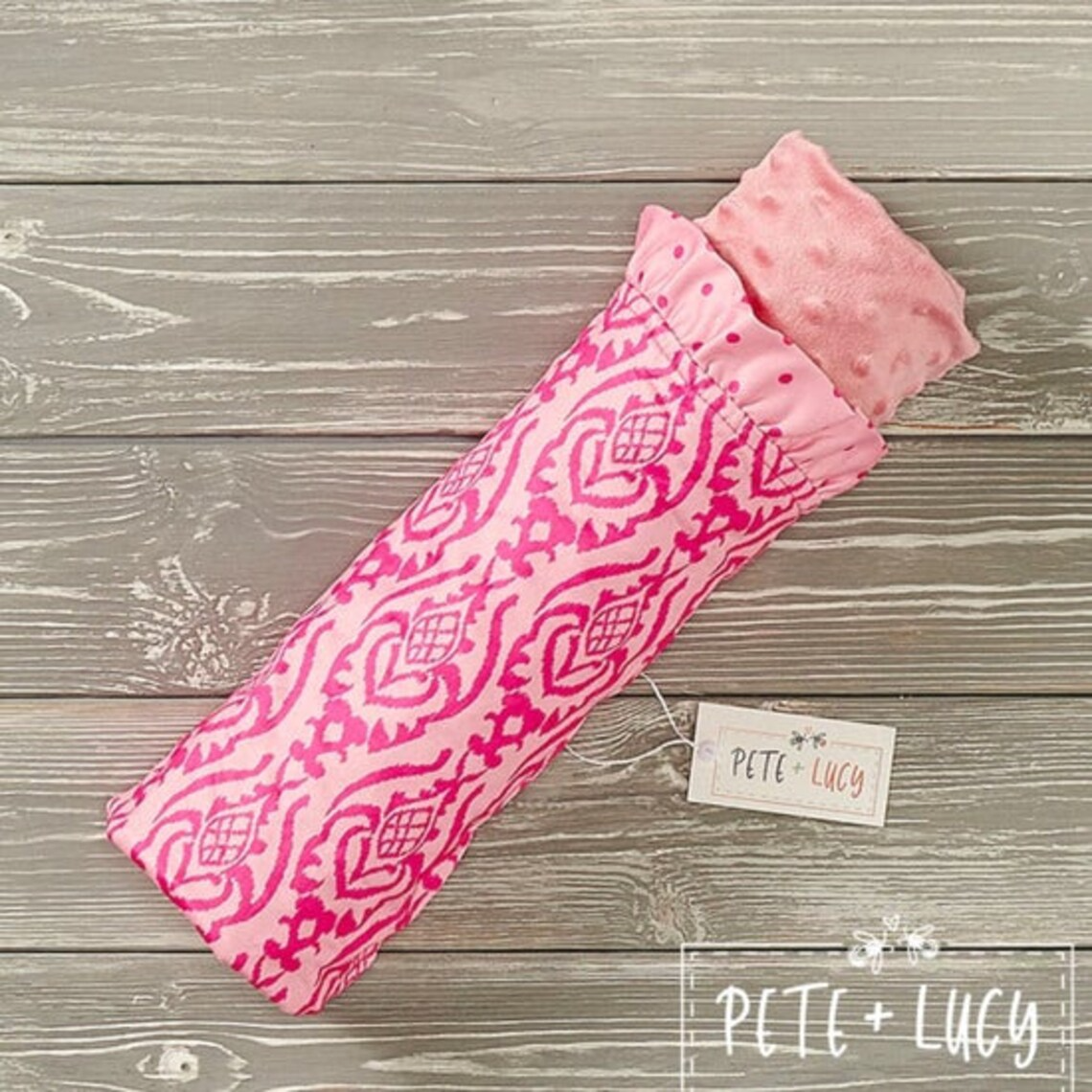 Pink Moroccan Minky Blanket