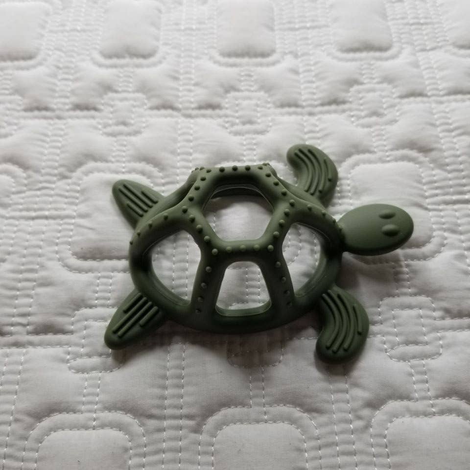 3D Silicone Turtle Teether