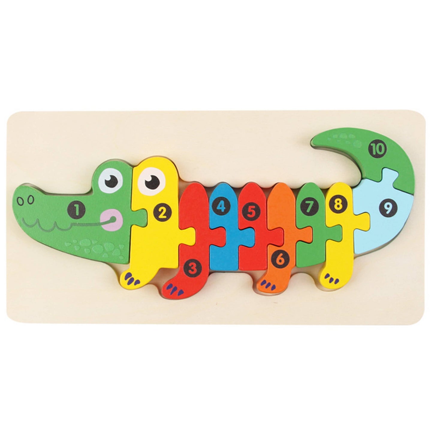 Animal Puzzles Kids Toy Wooden