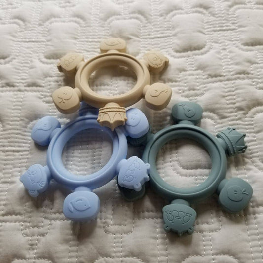 Cute Silicone Baby Teething Ring