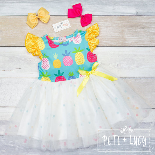Pineapple In The Sun Tulle Dress