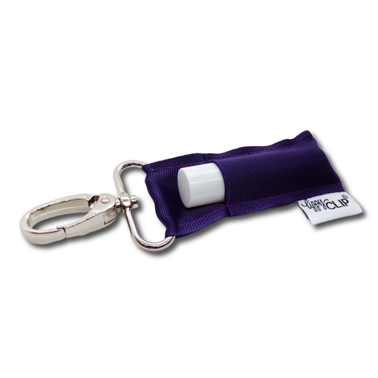 Eggplant Purple LippyClip® Lip Balm Holder