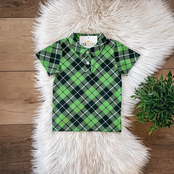 Green Tartan Polo