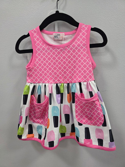 Neon Nail Polish Shorts Set