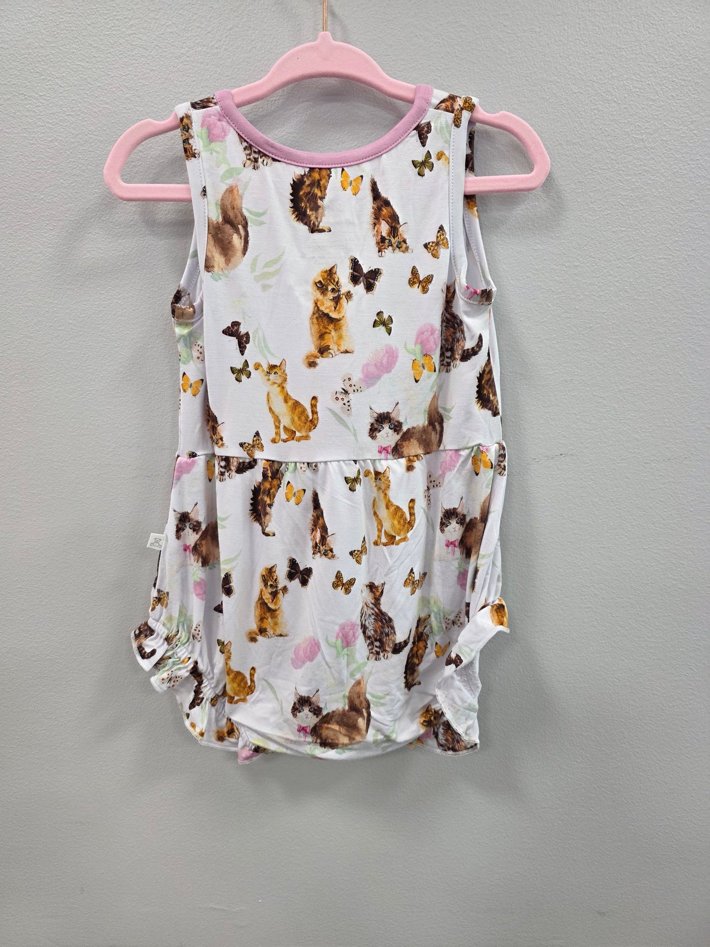 Playful Kittens Bamboo Bubble Romper