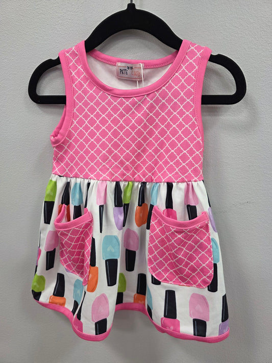 Neon Nail Polish Dress