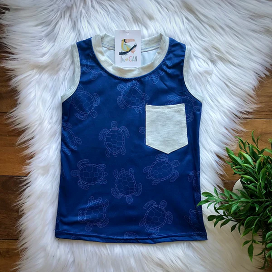 Blue Turtle Pocket Tank
